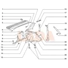 21213 Niva hátsó lámpa műanyag burkolat a csomagtérben kicsi ajtó bal