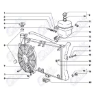 21214 1.7 Niva aluminium hűtőradiátor