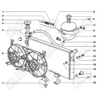21214 1.7 Niva aluminium hűtőradiátor