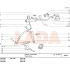 21214 Niva kuplung alsó fém munkahenger konzol aluminium bilincs