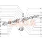 21214 Niva első differenciálmű bolygómű fogaskerék garnitúra 24 bordás orosz 