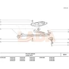  21214 Niva alsó szélesnyomtávú trapézkar erősített szilent vastag tengelyhez garnitúra piros CS20