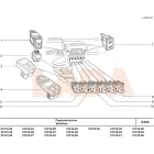 21214 Niva klíma kapcsoló visszajelzős 4 lábú
