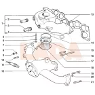 21214 Niva központi injektoros szívócsonk előmelegítő a torokba GM
