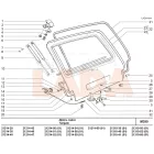 21214 Niva csomagtér ajtó műanyag belső borítás