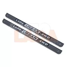   Lada Niva 3 ajtós tuning krómos műanyag küszöbdíszléc Lada Urban AWD