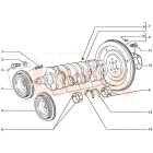 Vesta kuplungszerkezet rögzítő csap a lendkerékre
