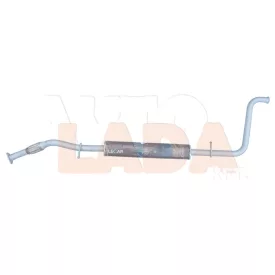   Lada Vesta rezonátoros középső kipufogó elől-hától akasztós Avtovaz