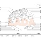 Kalina - Granta motorháztető nyitó zárszerkezet