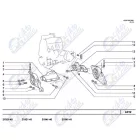 Kalina 2 - Granta bal odali motortartó konzol Avtovaz