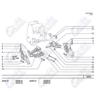 Kalina 2 - Granta bal odali motortartó konzol Avtovaz