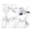 Kalina 2 - Granta bal odali motortartó konzol Avtovaz