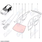 Lada Granta - Kalina 2 első szélvédő fűtéssel Avtovaz