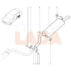 Lada Granta hátsó kipufogódob Avtovaz