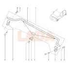 Granta - Kalina 2 első stabilizátorrúd szilent BRT