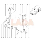 Kalina - Granta előfeszítvel szerelt jobb első biztonsági öv Avtovaz
