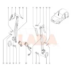 Kalina - Granta előfeszítvel szerelt jobb első biztonsági öv Avtovaz