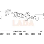 Lada Kalina 2 - Granta hátsó kerékagy csapággyal orosz