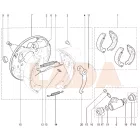 Kalina 2 - Granta hátsó fékpofa ABS-es Avtovaz