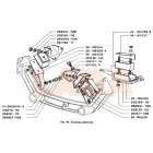 Gaz 24 Volga hátsó motortartó gumibak