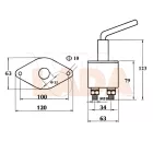 Kulcsos nagy áramtalanító 250 A 