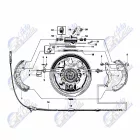 Trabant 601 1.1 hátsó fékpofa visszahúzó rugó kicsi