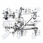 Trabant 601 hátsó lengőkar kerékcsapágy porvédő gumi