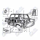 Trabant 601 bal első doblemez külső javítóív