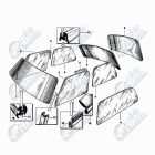 Trabant 601 első és hátsó szélvédő gumi