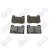 Wartburg 353 1.3 Brake pad set for disc brake