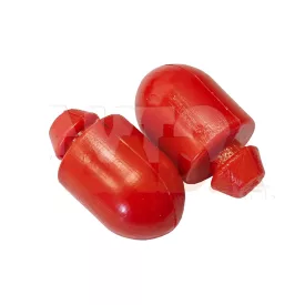   402 Moszkvics felső lengőkar ütközőgumi piros poliuretán párban