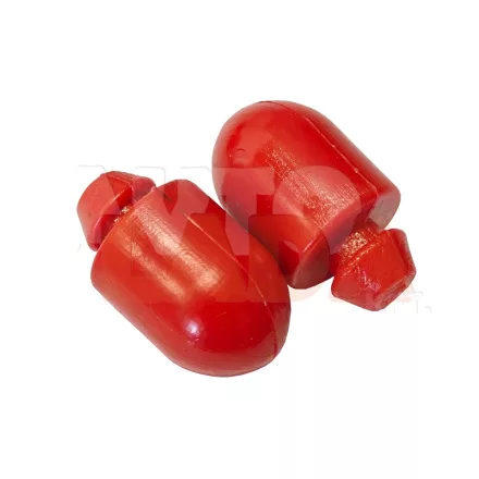 402 Moszkvics felső lengőkar ütközőgumi piros poliuretán párban