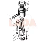 Moszkvics 1500 dugattyú gyűrű garnitúra 82.50 Prima