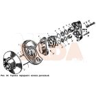 Moszkvics 412 2140 első tárcsafékes fékmunkahenger javító garnitúra 10 részes 1 oldalra