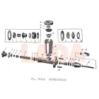 412 Moszkvics főfékhenger egykörös javító garnitúra 6 részes