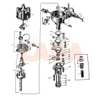 412 Moszkvics gyújtáselosztó fedél Fenox