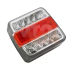 Utánfutó 4 funkciós lámpa rendszámvilágítással - LED 12V 24 V - színtelen búrával