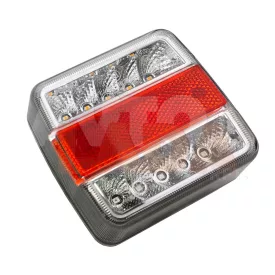   Utánfutó 4 funkciós lámpa rendszámvilágítással - LED 12V 24 V - színtelen búrával