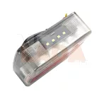 Utánfutó 4 funkciós lámpa rendszámvilágítással - LED 12V 24 V - színtelen búrával