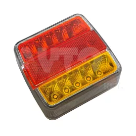   Utánfutó 4 funkciós lámpa rendszámvilágítással - LED 12V 24 V - színes búrával