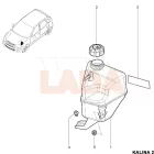 Lada Granta - Kalina kiegyenlítő tartály sapka