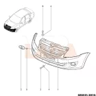 Lada Granta - Kalina öntapadós embléma króm