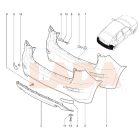 Kalina 2 Hatchback hátsó lökhárító alsó műanyag betét