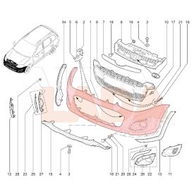Kalina 2 Cross első lökhárító