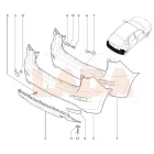 Kalina 2 Hatchback hátsó lökhárító tolató szenzor nélküli