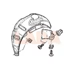 Lada Vesta hátsó dobbetét alsó műanyag betét bal oldali