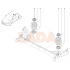 Lada Vesta hátsó spirálrugó alsó gumiágy BRT