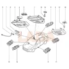 Lada Vesta utastér belső világítás