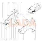 Lada Vesta első sárvédő első felfogató elem jobb oldali