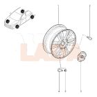 Lada Vesta aluminium felni nagy felnikupak 12 ágú felnihez